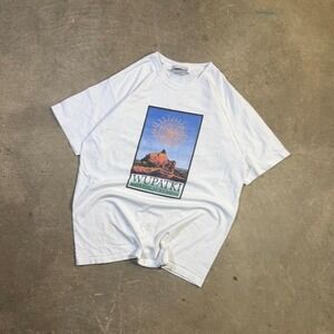 Vintage 90s Y2K obscure wupatki graphic location t shirt Size M